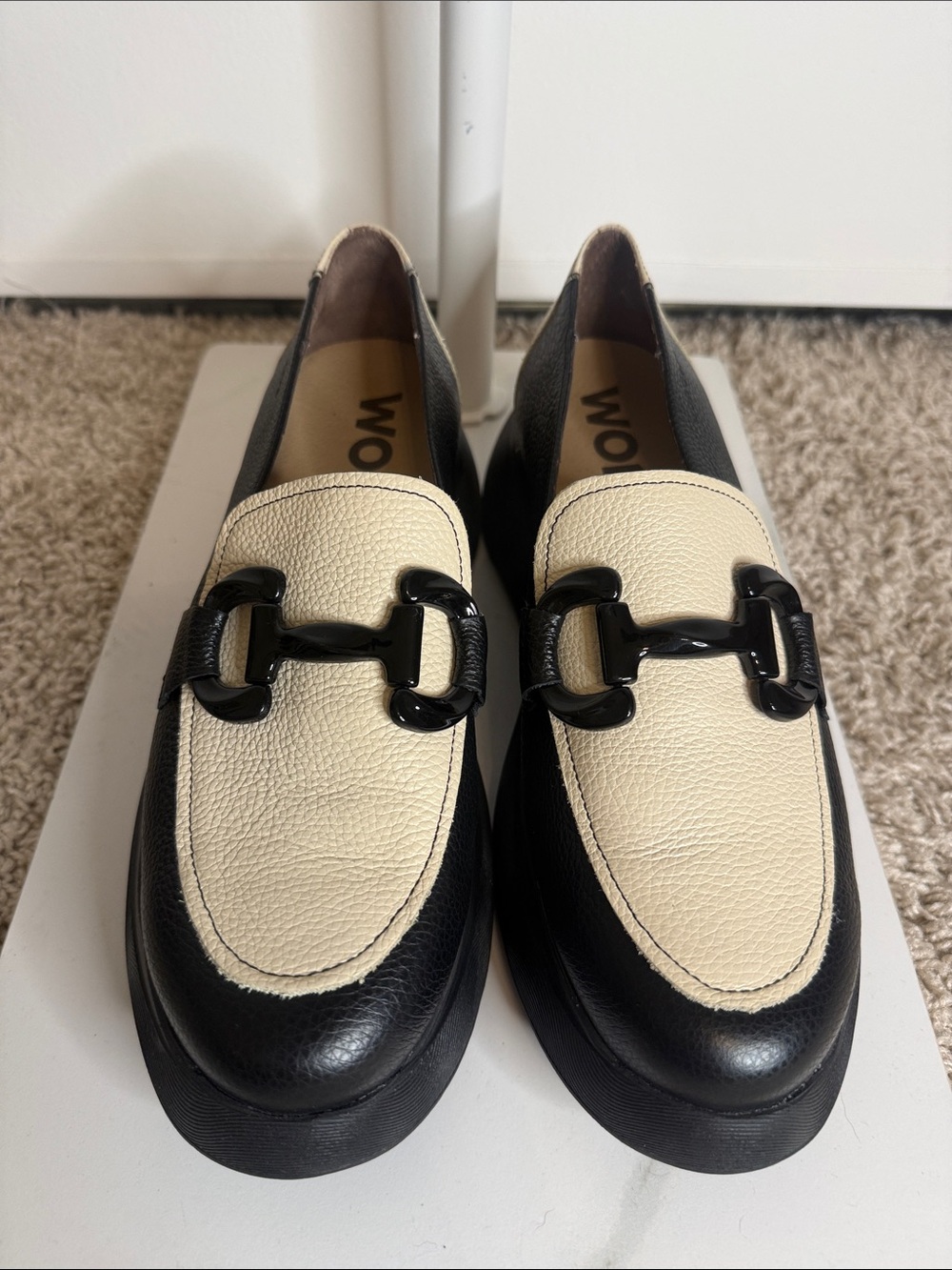 PERFECT Wonders Cream and Tan Horsebit Loafers